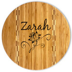 Lotus Flowers Bamboo Cutting Board (Personalized)