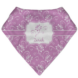Lotus Flowers Bandana Bib (Personalized)