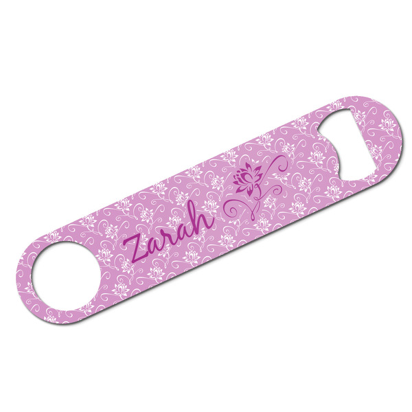Custom Lotus Flowers Bar Bottle Opener w/ Name or Text