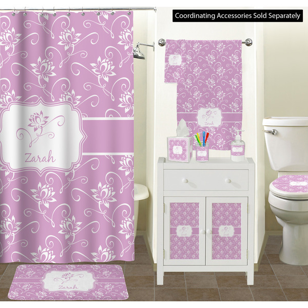 Lotus Flowers Bathroom Scene