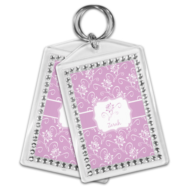 Lotus Flowers Bling Keychain - MAIN