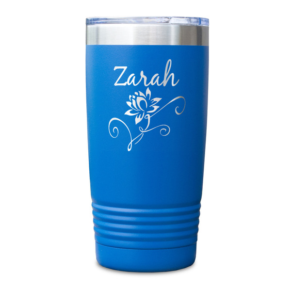 Lotus Flowers Blue Polar Camel Tumbler - 20oz - Single Sided - Approval