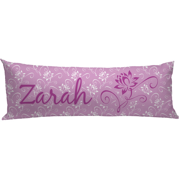 Custom Lotus Flowers Body Pillow Case (Personalized)