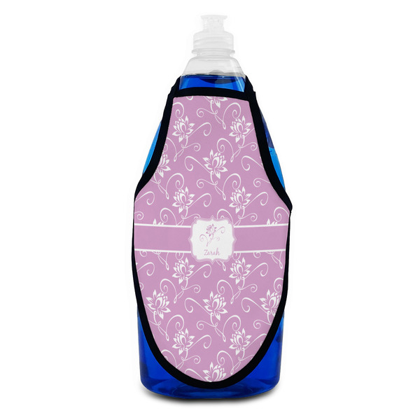 Lotus Flowers Bottle Apron - Soap - FRONT