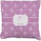 Lotus Flowers Burlap Pillow 16"