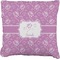 Lotus Flowers Burlap Pillow 18"