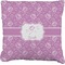 Lotus Flowers Burlap Pillow 24"
