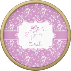 Lotus Flowers Cabinet Knob - Gold (Personalized)