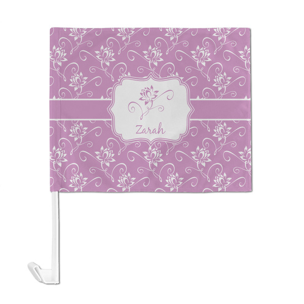 Lotus Flowers Car Flag - Large - FRONT
