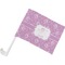 Lotus Flowers Car Flag - Small w/ Name or Text