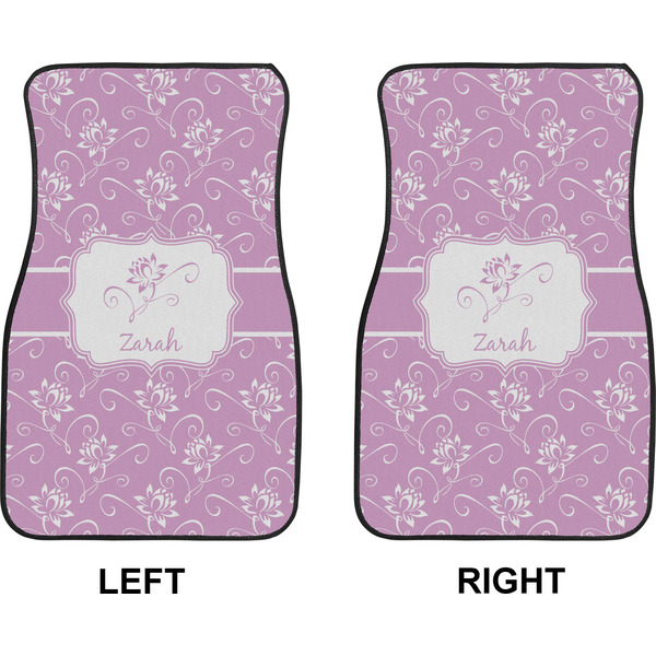 Lotus Flowers Car Mat Front - Approval