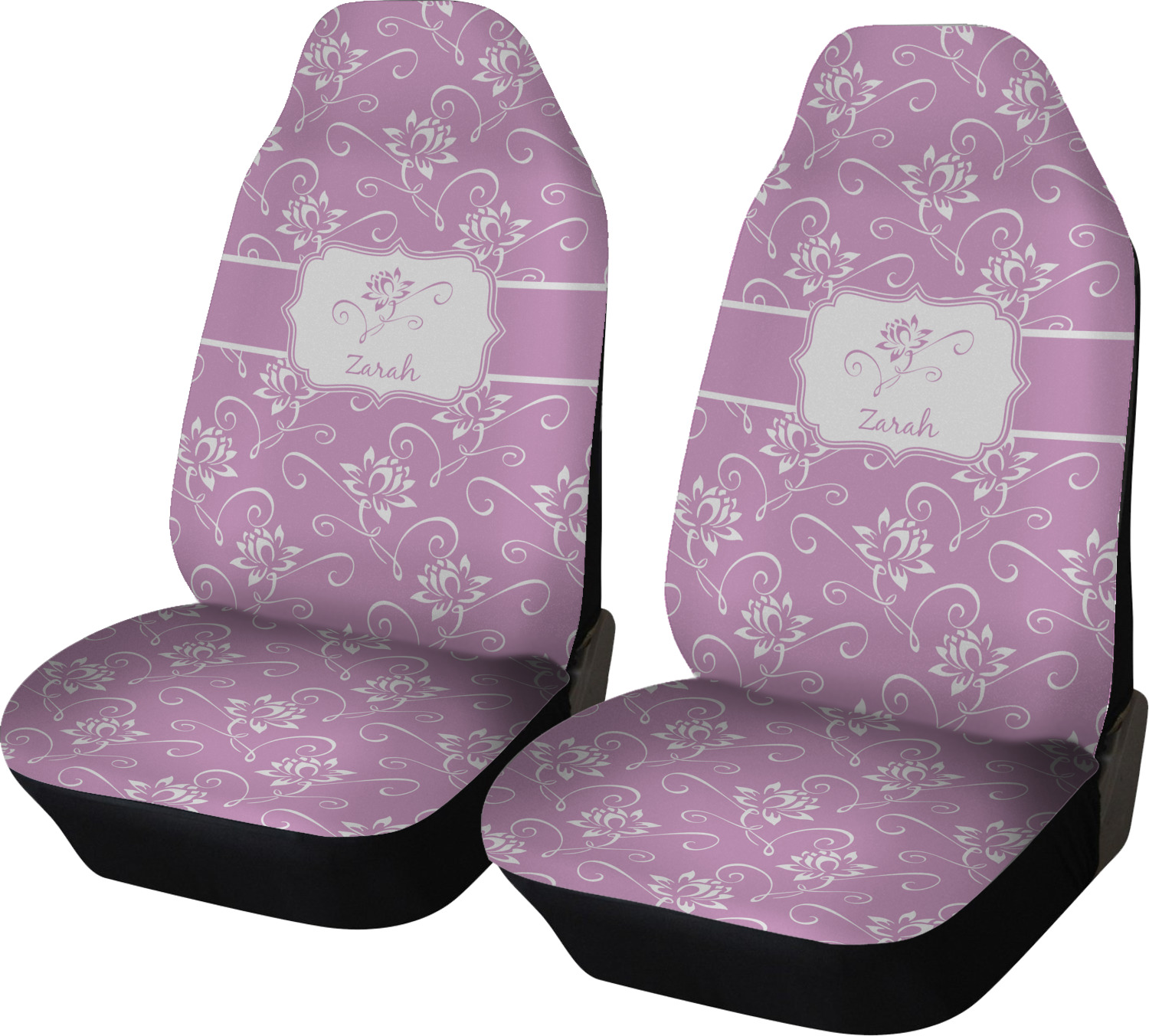 Lotus Flowers Car Seat Covers (Set of Two) (Personalized) YouCustomizeIt