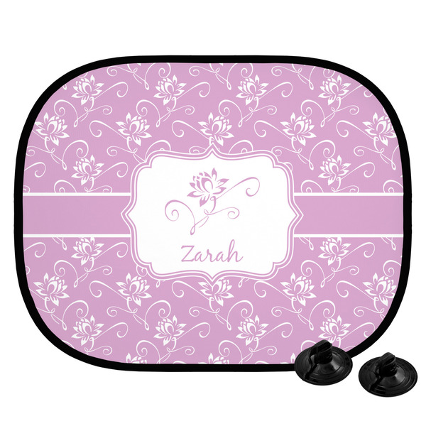 Custom Lotus Flowers Car Side Window Sun Shade (Personalized)