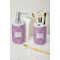 Lotus Flowers Ceramic Bathroom Accessories - LIFESTYLE (toothbrush holder & soap dispenser)