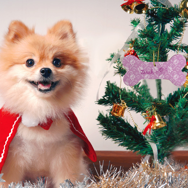 Lotus Flowers Ceramic Flat Ornament - Bone (LIFESTYLE)