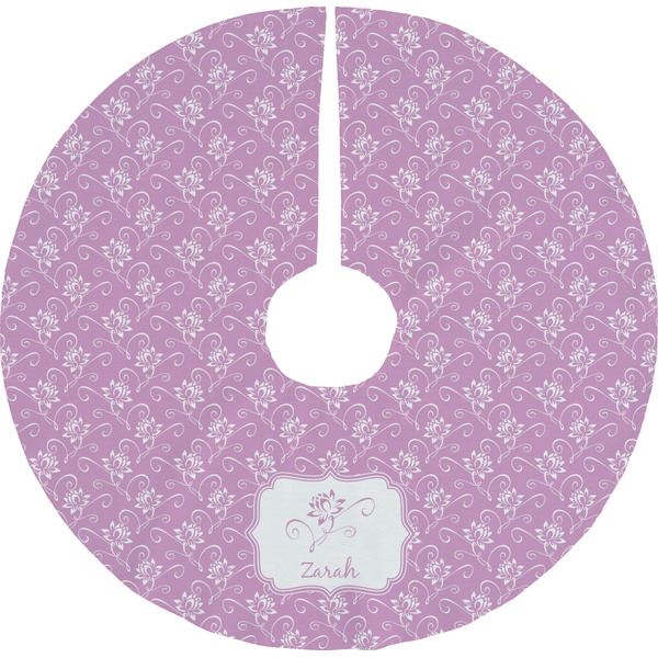 Custom Lotus Flowers Tree Skirt (Personalized)