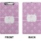 Lotus Flowers Clipboard (Legal) (Front + Back)