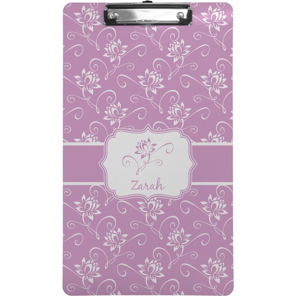 Custom Lotus Flowers Clipboard (Legal Size) (Personalized)
