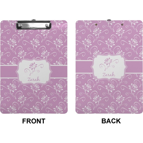 Lotus Flowers Clipboard (Letter) (Front + Back)