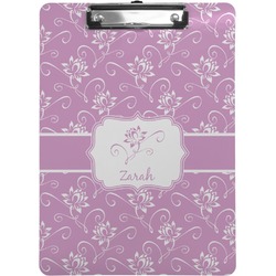 Lotus Flowers Clipboard (Letter Size) (Personalized)