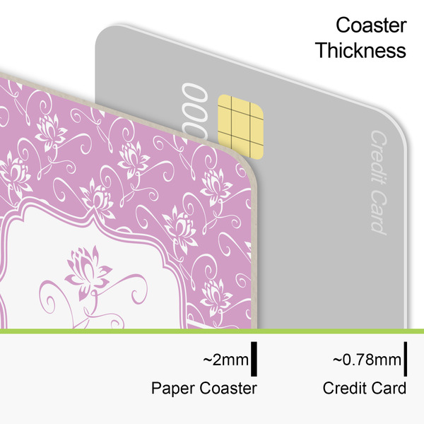 Lotus Flowers Coaster Thickness