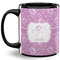 Lotus Flowers Coffee Mug - 11 oz - Full- Black