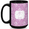 Lotus Flowers Coffee Mug - 15 oz - Black Full