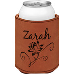Lotus Flowers Leatherette Can Sleeve - Double Sided (Personalized)