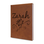 Lotus Flowers Leatherette Journal (Personalized)