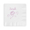 Lotus Flowers Coined Cocktail Napkins (Personalized)