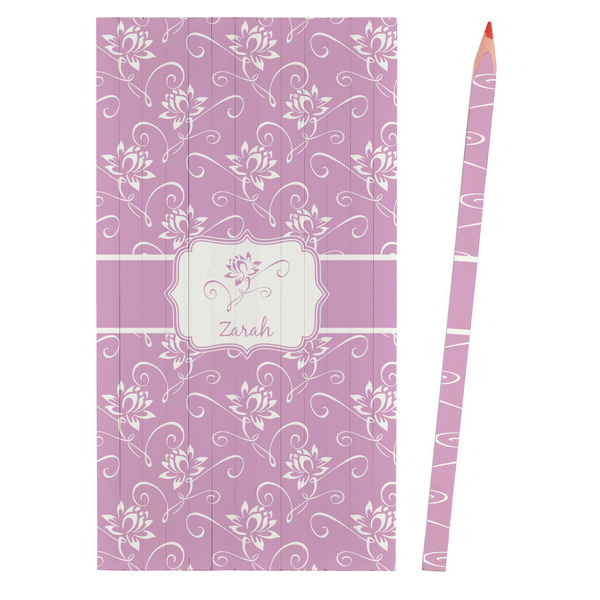 Lotus Flowers Colored Pencils - Front View