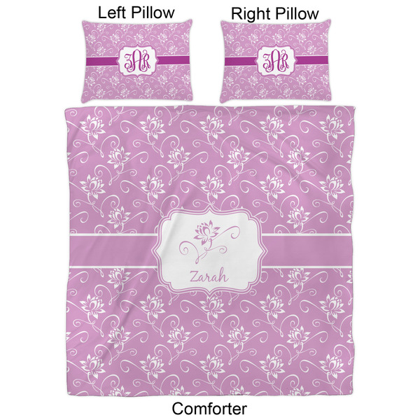 Lotus Flowers Comforter Set - Queen - Approval
