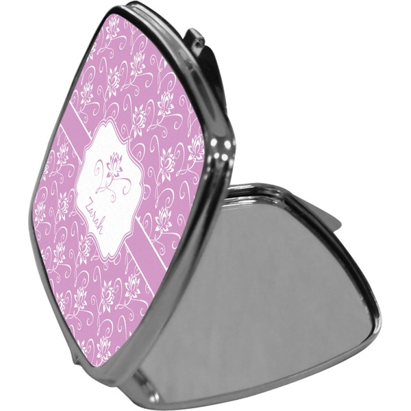 Lotus Flowers Compact Mirror (Side View)