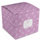 Lotus Flowers Cube Favor Gift Box - Front/Main