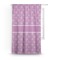 Lotus Flowers Curtain With Window and Rod