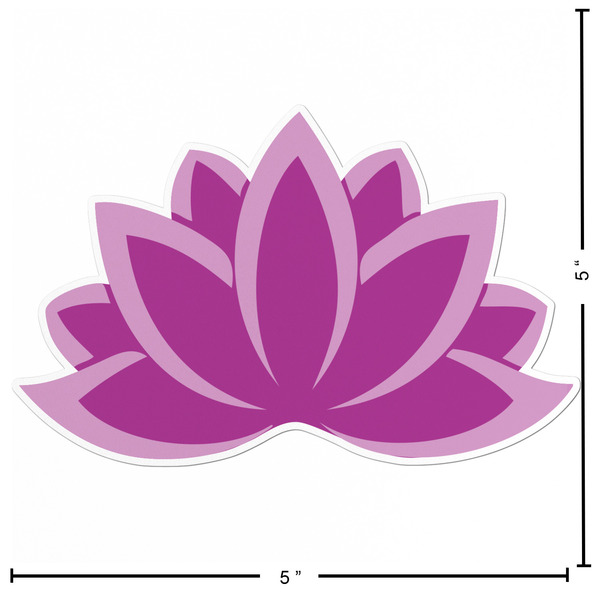 Lotus Flowers Custom Shape Iron On Patches - L - APPROVAL