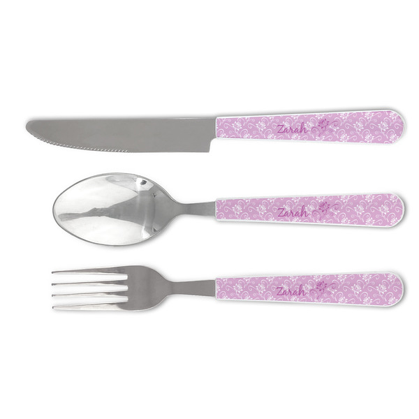 Custom Lotus Flowers Cutlery Set (Personalized)