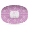 Lotus Flowers Plastic Platter - Microwave & Oven Safe Composite Polymer (Personalized)