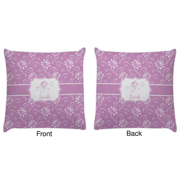 Lotus Flowers Decorative Pillow Case - Approval