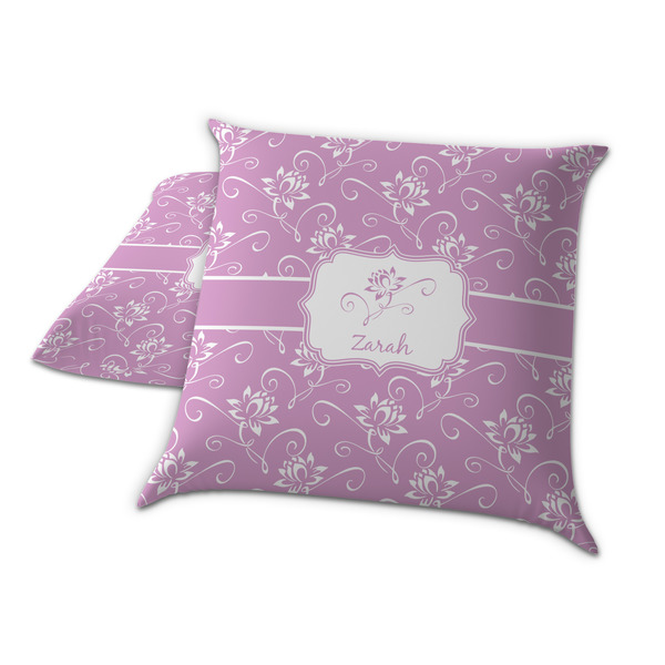 Lotus Flowers Decorative Pillow Case - TWO