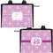 Lotus Flowers Diaper Bag - Double Sided - Front and Back - Apvl