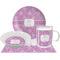 Lotus Flowers Dinner Set - 4 Pc (Personalized)