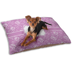 Lotus Flowers Dog Bed - Small w/ Name or Text