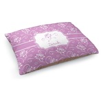 Lotus Flowers Dog Bed - Medium w/ Name or Text