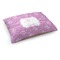 Lotus Flowers Dog Bed - Medium w/ Name or Text