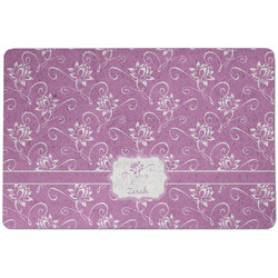 Lotus Flowers Dog Food Mat w/ Name or Text