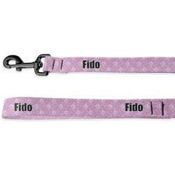 Lotus Flowers Deluxe Dog Leash (Personalized)