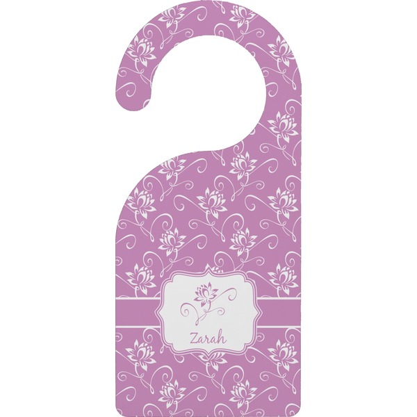 Custom Lotus Flowers Door Hanger (Personalized)