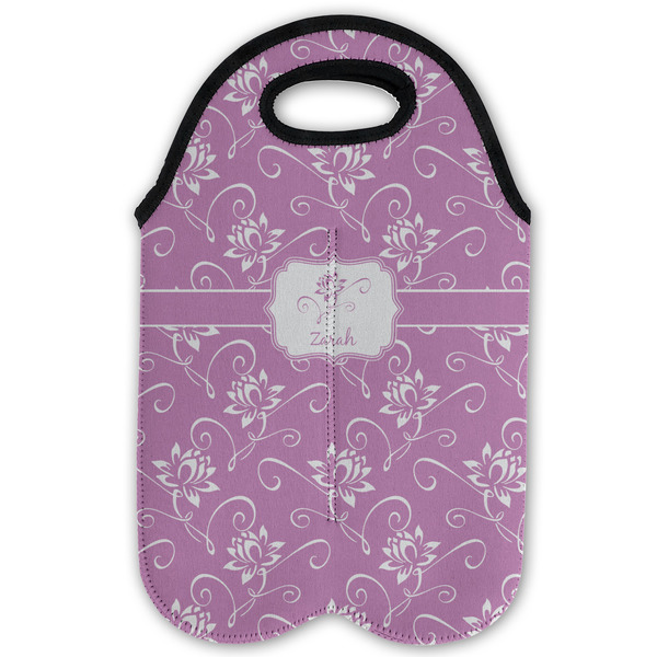Lotus Flowers Double Wine Tote - Flat (new)