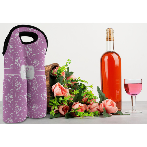 Lotus Flowers Double Wine Tote - LIFESTYLE (new)